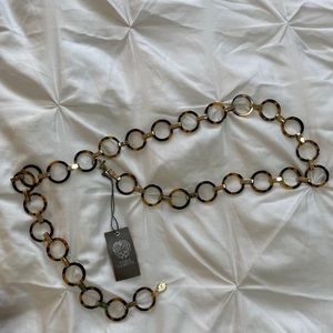 Vince Camuto Tortoise Shell Chain Belt